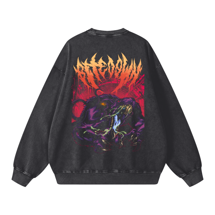 Rat King Acid Wash Crewneck
