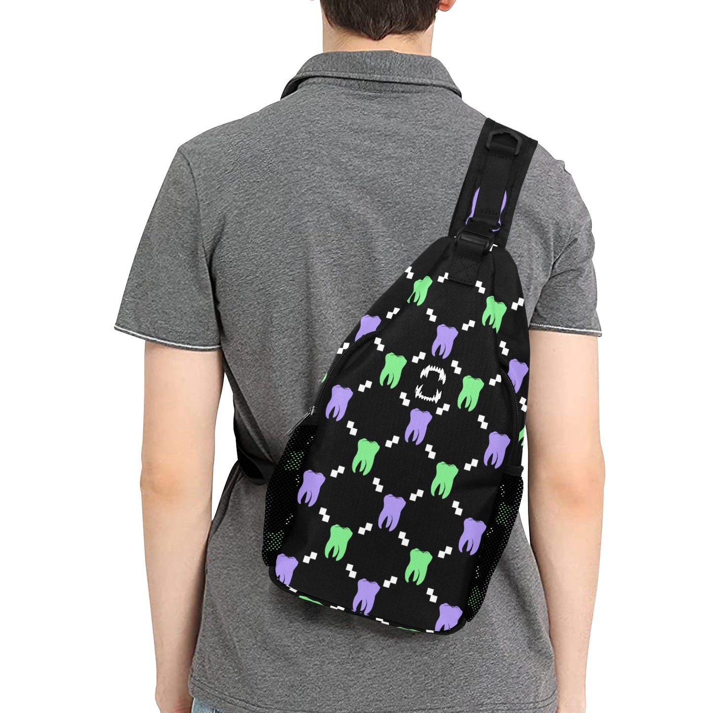 Tooth Print Sling Bag